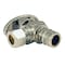Apollo 1/2 in. Chrome-Plated Brass PEX-A Expansion Barb x 3/8 in. Compression Quarter-Turn Angle Stop Valve EPXVA1238C - alternate 2